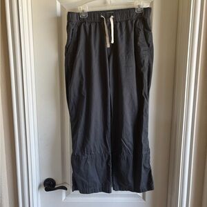 Pact Charcoal Capri Track Pants Organic Cotton with Elastic Waistband